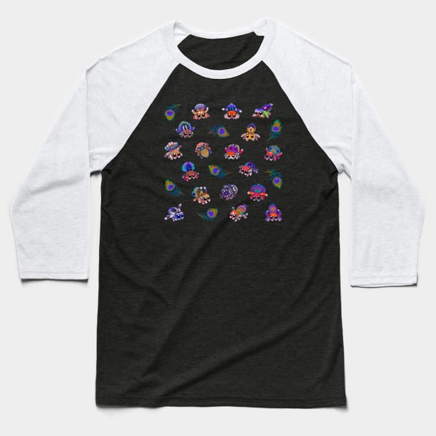 Peacock spider Baseball T-Shirt by pikaole